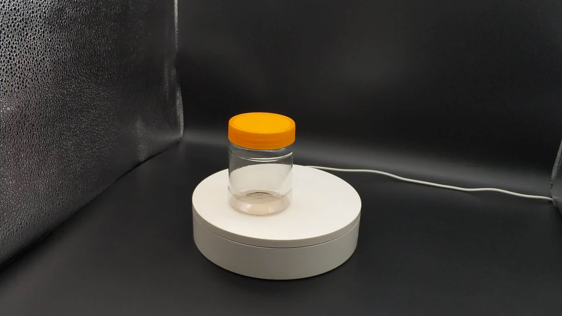 10 Oz Empty Pet Plastic Food Packaging Jar With Lid For Peanuts Buy