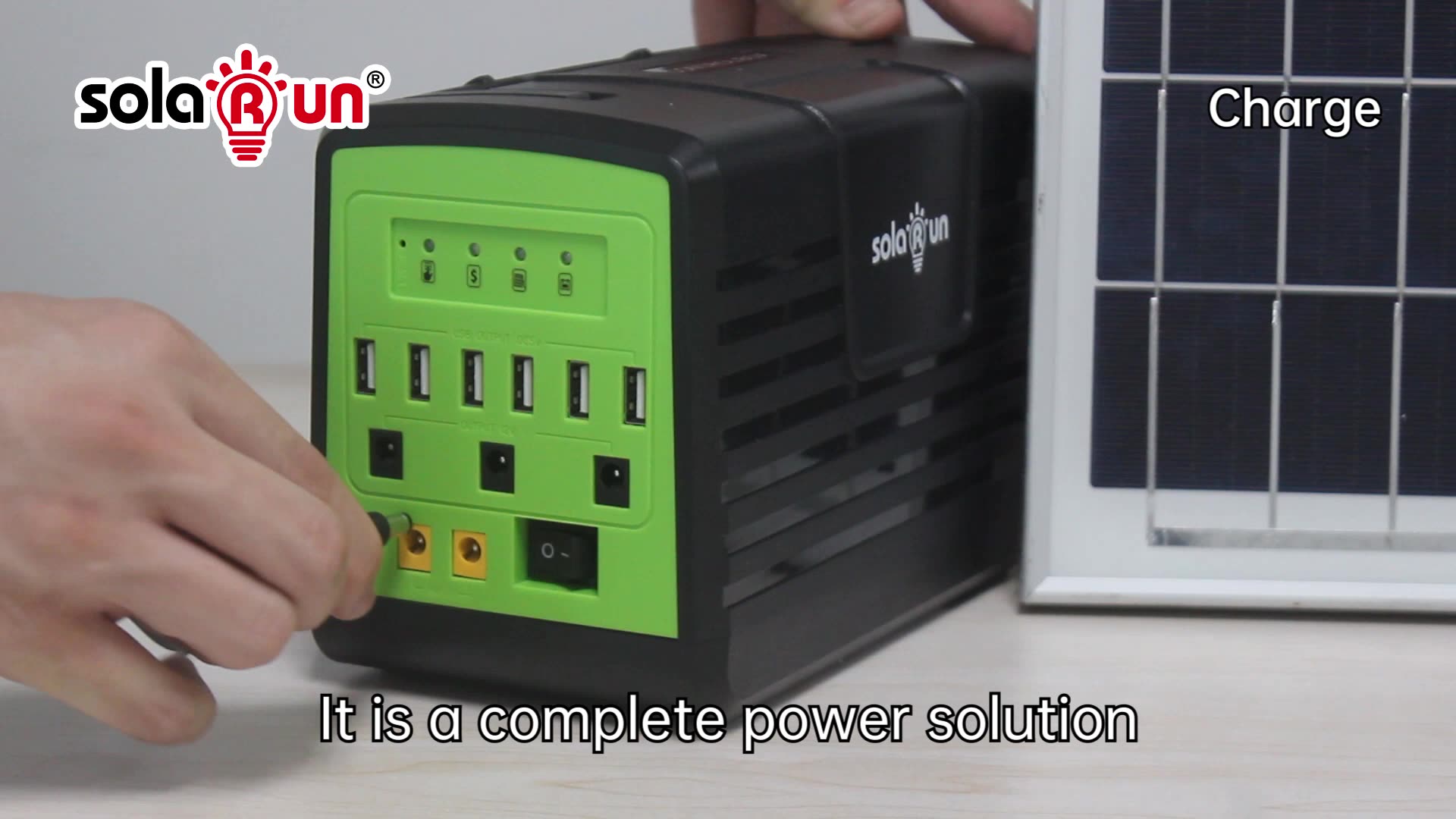 Off Grid Energy Solar Panel System Phone Charging Appliances Solar Power Full Plug And Play Home