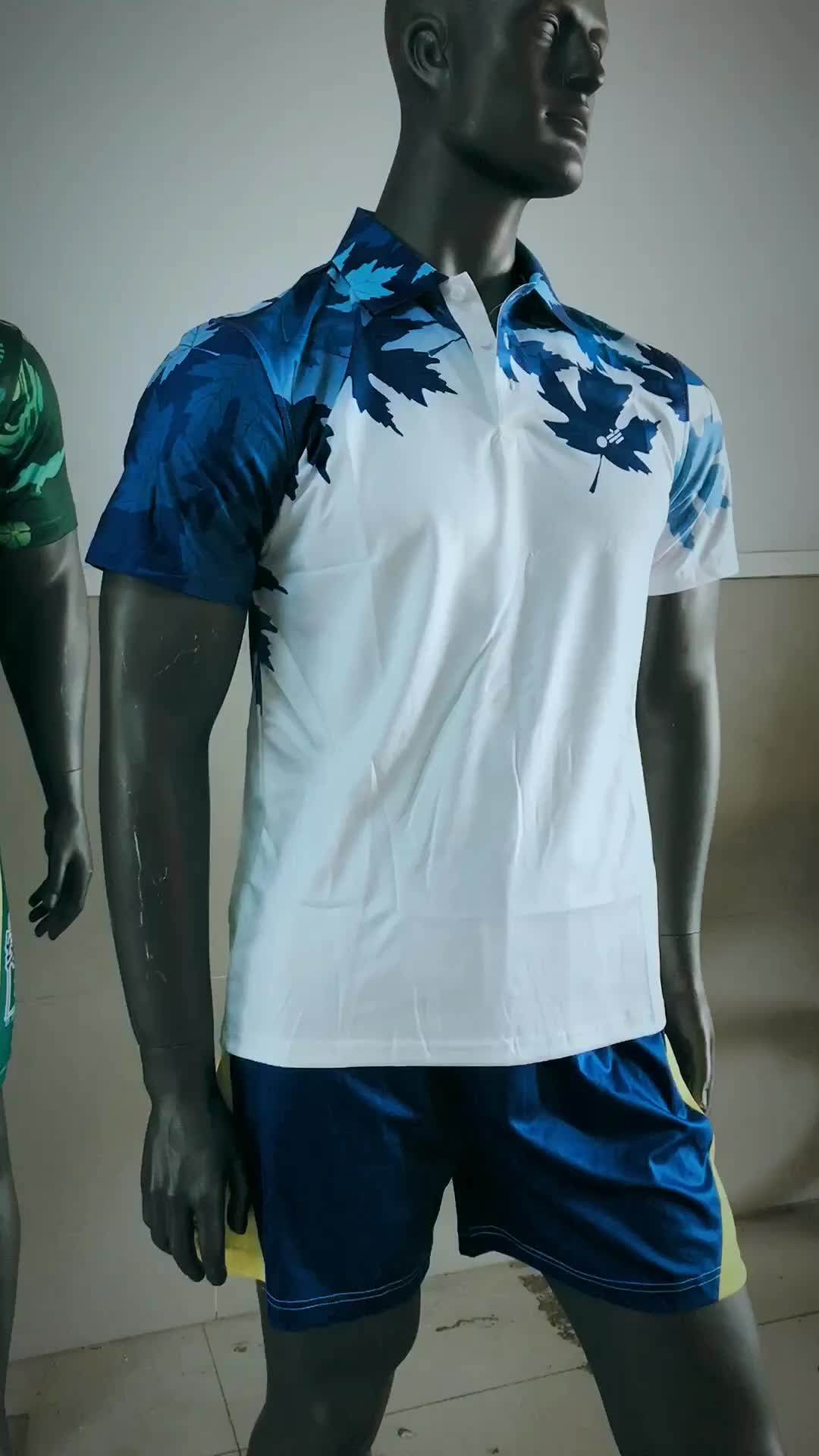 Design Your Own Sublimation Polo Shirt Custom Digital Printing Men