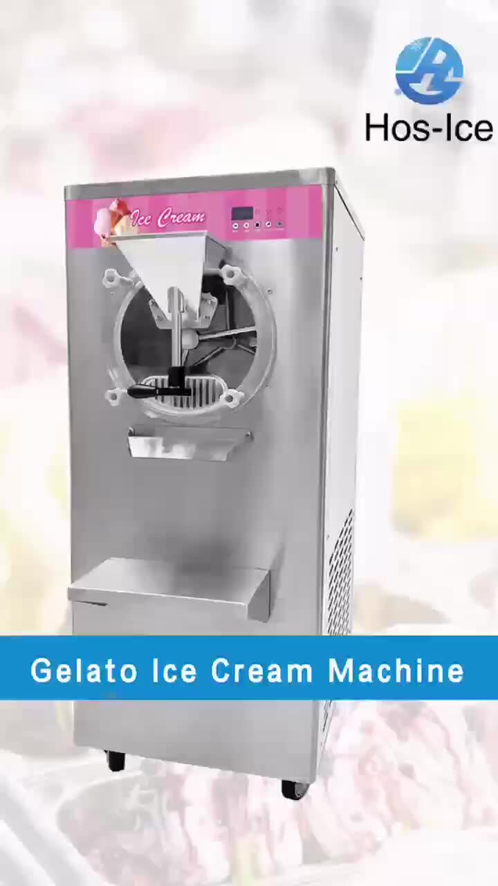 Commercial Stainless Steel Batch Freezer Gelato Maker Hard Ice Cream