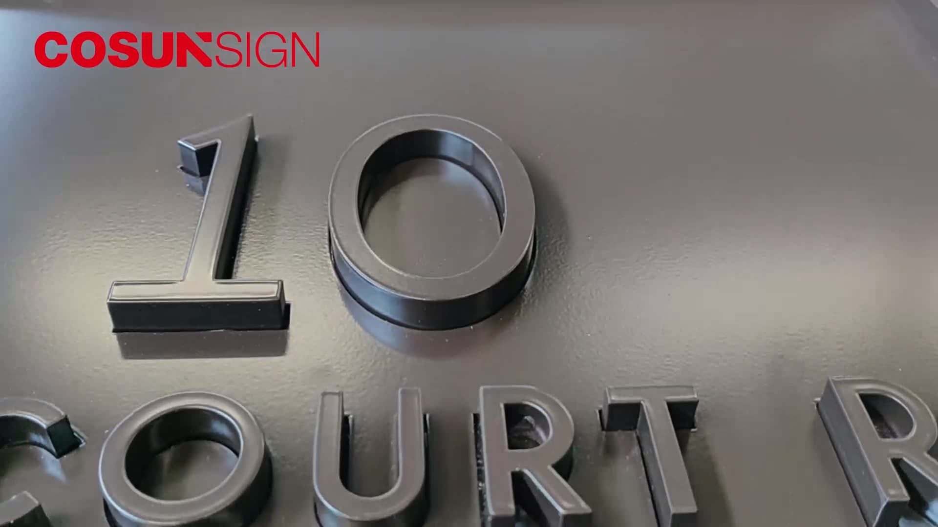 Outdoor Hanging Custom Vertical Number Street Light Led Home Address