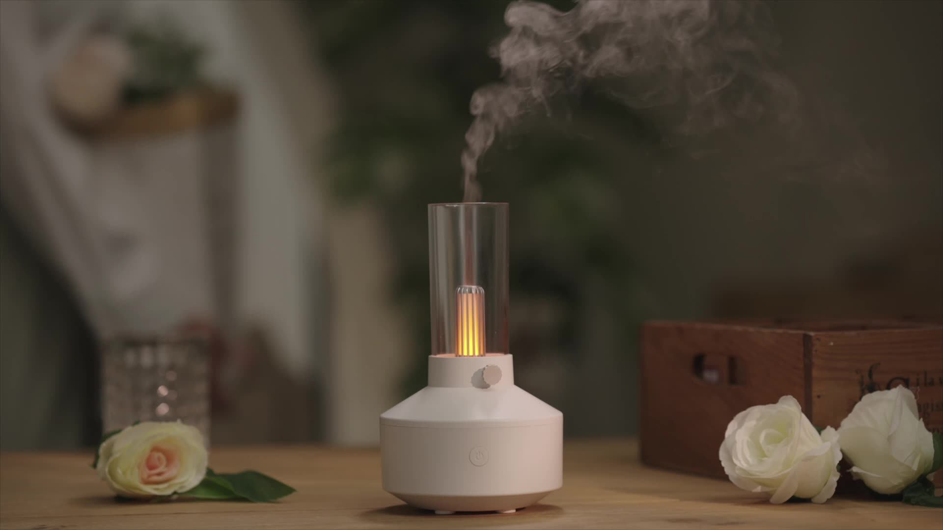 2023 Home Office Retro Candle Lamp Aromatherpay Humidifier Creative