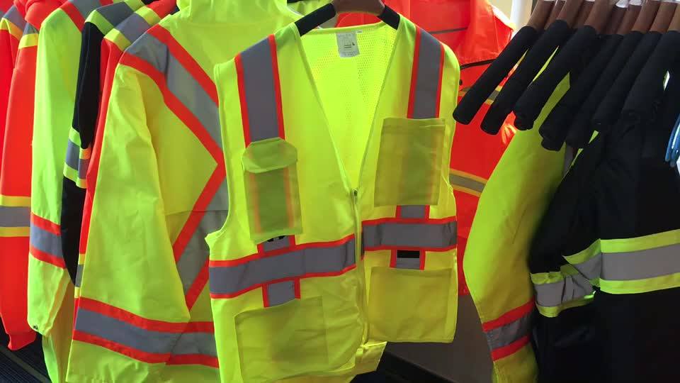 Construction Safety Vest Class 2 Level 2 safety Construction Vest With