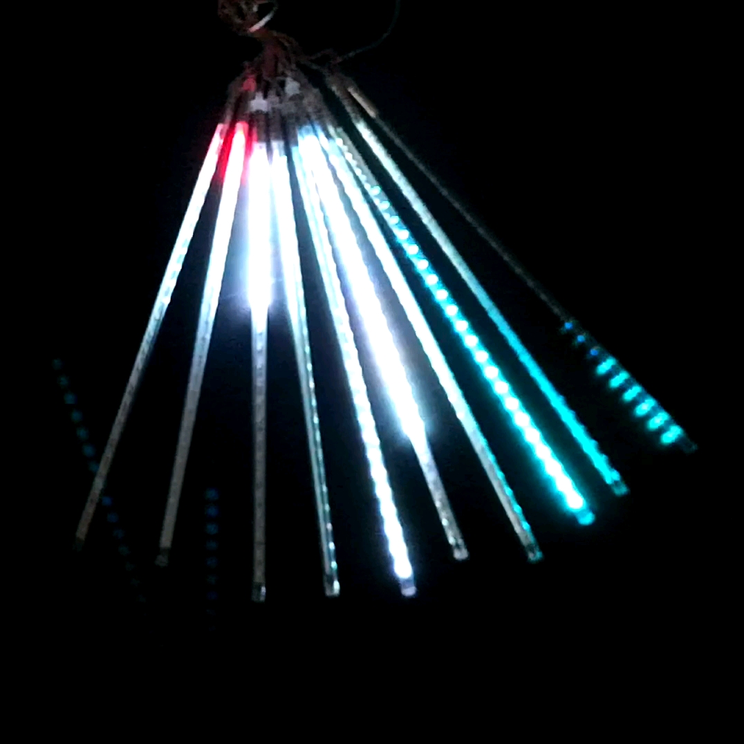 30cm 50cm 80cm Led Meteor Light Rain Drop 10tubes Wedding Party Garden