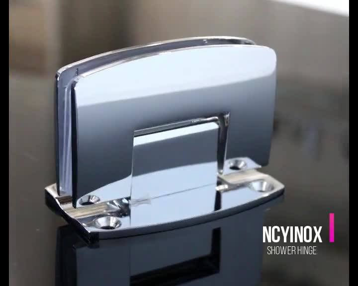 Stainless Steel Fancy Mirror Finish Bathroom Hinge Glass To Wall 90