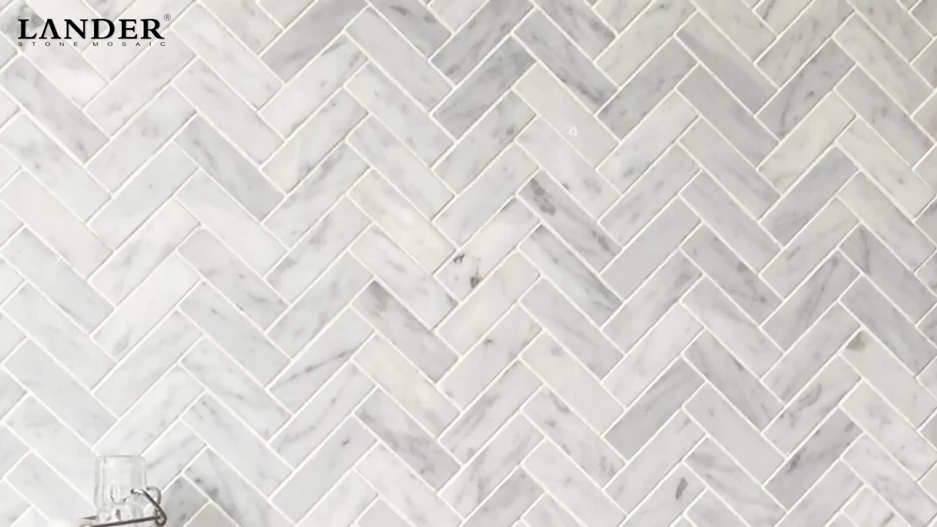 Bianco Carrara White Stone Marble Mosaic Bathroom Wall Floor Tile