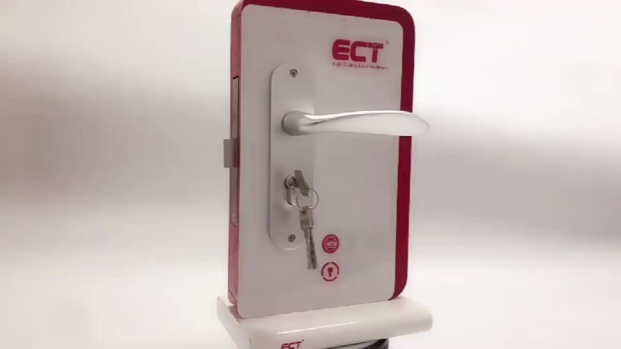 Aluminium Long Plate Handle Door Locks Interior Door Handle Lock Set