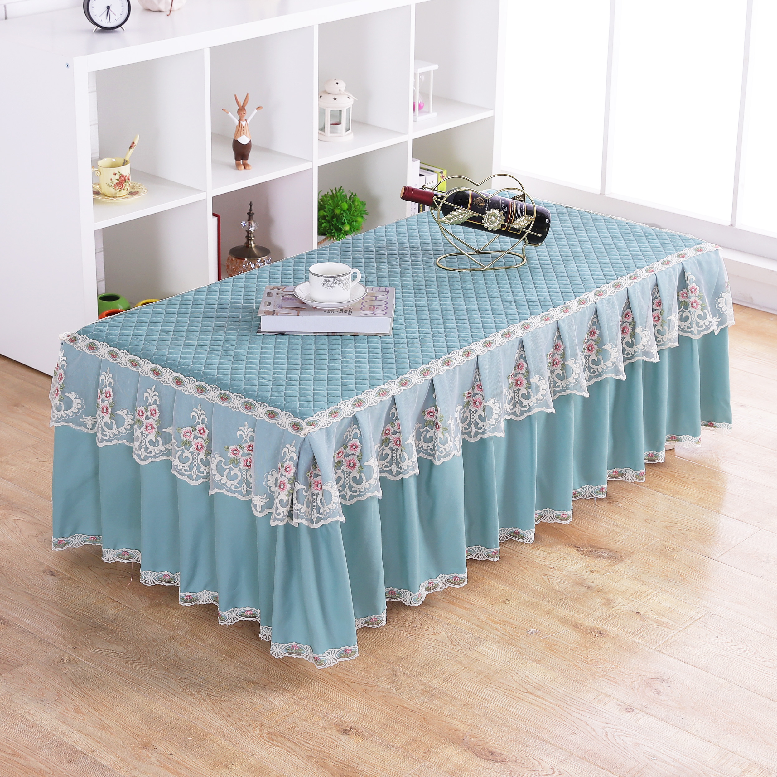 Spring and summer thin electric stove cover coffee table cover Mahjong machine cover New fabric tablecloth electric heater cover can be customized