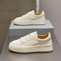 Nicole veve high-end custom ~ overdisplay legs long genuine leather small white shoes thick bottom 100 hitch shoe soft bottom comfort