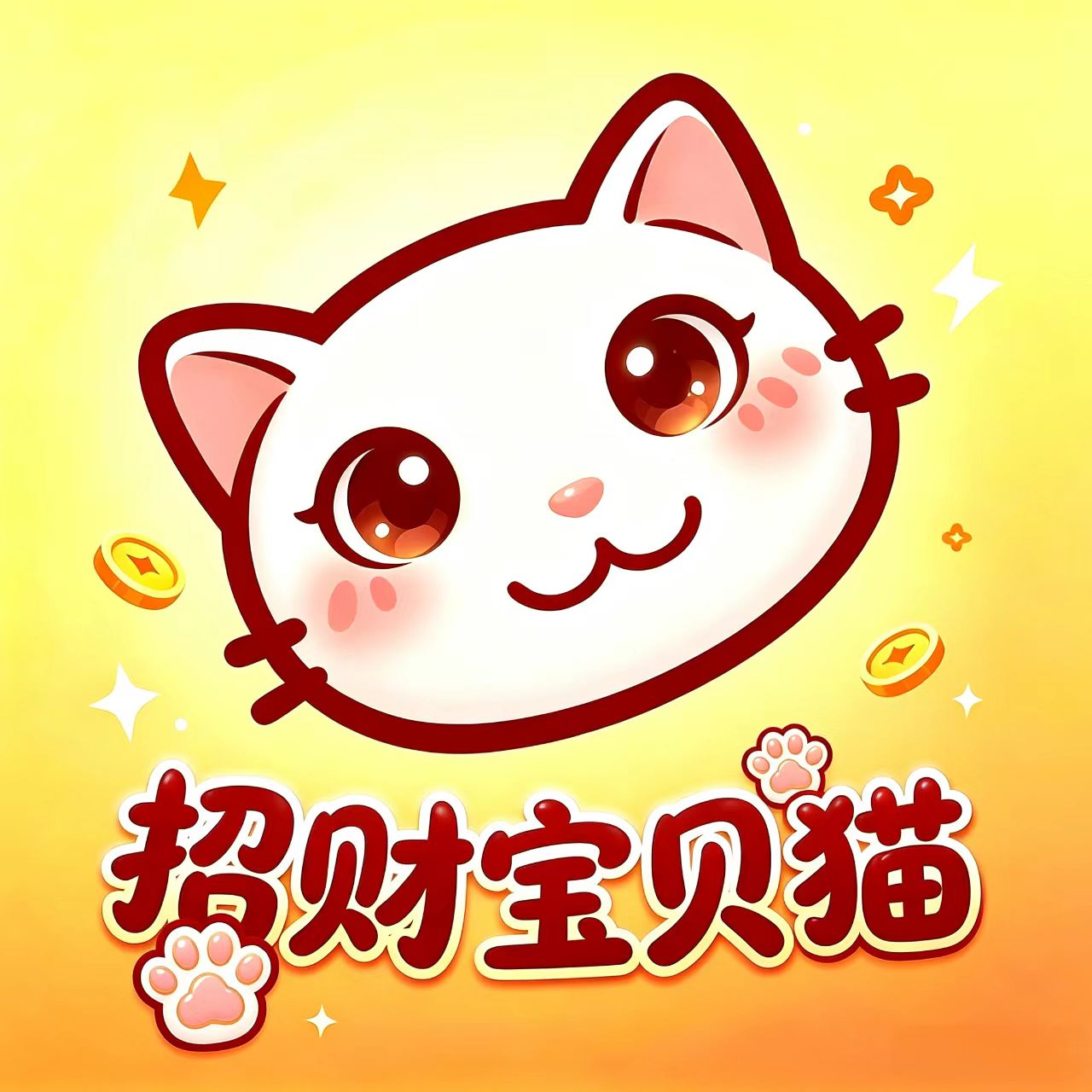 招财宝贝猫的LOGO