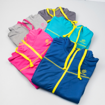 Explorating outdoor spring and autumn sports cardigan sweater men and women warm and comfortable light running hooded jacket casual wear