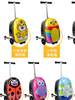 Children's Skateboard Suitcase, Foldable Trolley Case, Boys and Girls Baby Travel Suitcase, Cartoon Cute Sliding Ride-On Scooter