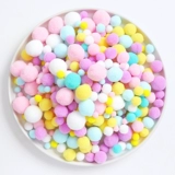 Кремовый детский креативный декор ручной работы, аксессуар для волос, набор материалов, аксессуар для сумки, плюшевый, «сделай сам»