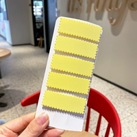 Квадратная желтая заколка для волос