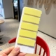 Квадратная желтая заколка для волос