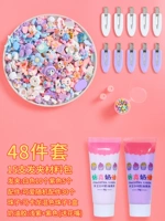 Комплект, сиреневый набор материалов, 48 шт