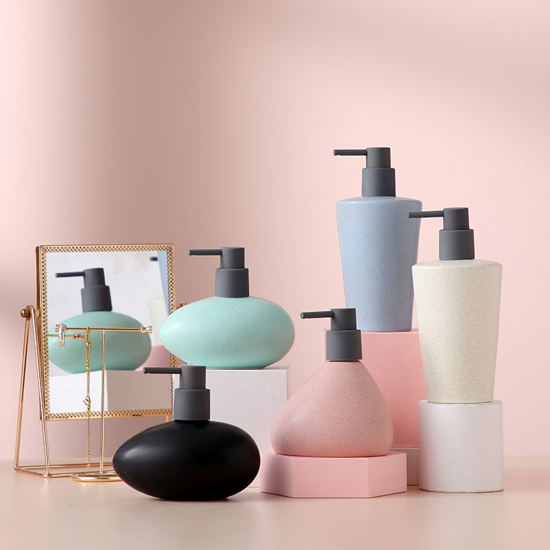 Ceramic lotion package press the air bottle Household soap and kitchen sink with shampoo bath and dew hands