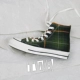 Converse 1970s kẻ sọc màu xanh kẻ sọc màu xanh kẻ sọc màu xanh kẻ sọc vải flannel 162403c162406