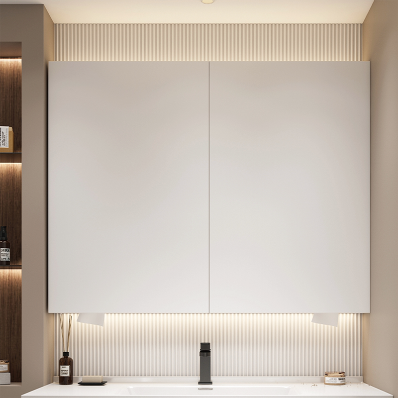 2026 New Model Feng Shui Mirror Cabinet Stainless Steel White Paint Hidden Feng Shui Mirror Bathroom Storage Draining Makeup Mirror 2026 New Model Feng Shui Mirror Cabinet Stainless Steel White Paint Hidden Feng Shui Mirror Bathroom Storage Draining Makeup Mirror