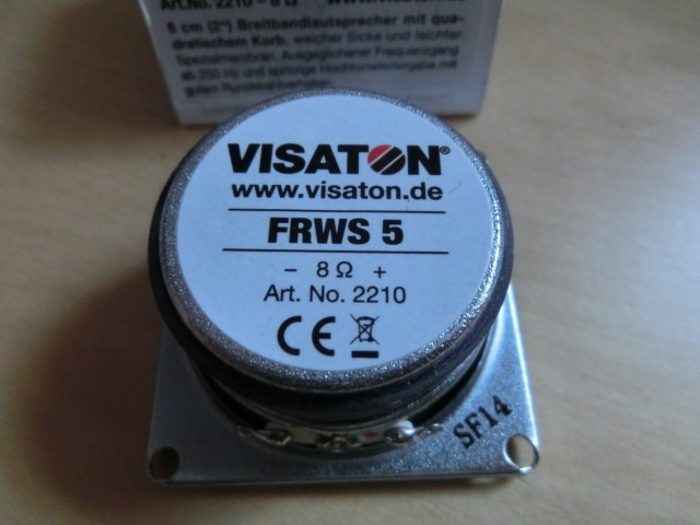 German Visaton/Weishatong Frws 5/Frws5/2210 8Ohm Speaker/ Loudspeaker 2inch German Visaton/Weishatong Frws 5/Frws5/2210 8Ohm Speaker/ Loudspeaker 2inch