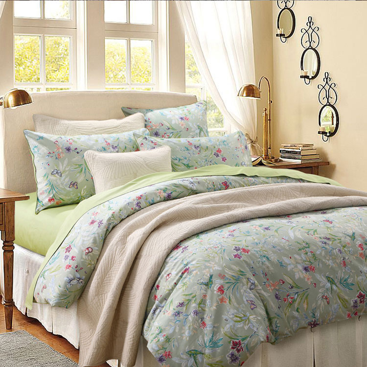 Khăn trải giường bằng vải cotton đầy đủ 笠 Bông 60 satin Khăn trải giường bằng vải cotton dài chủ yếu của Ai Cập có thể được tùy chỉnh - Khăn trải giường mẫu ga phủ giường
