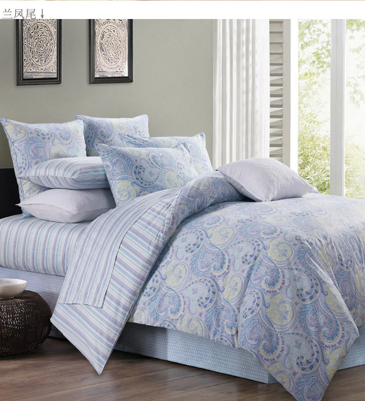 Khăn trải giường bằng vải cotton đầy đủ 笠 Bông 60 satin Khăn trải giường bằng vải cotton dài chủ yếu của Ai Cập có thể được tùy chỉnh - Khăn trải giường mẫu ga phủ giường