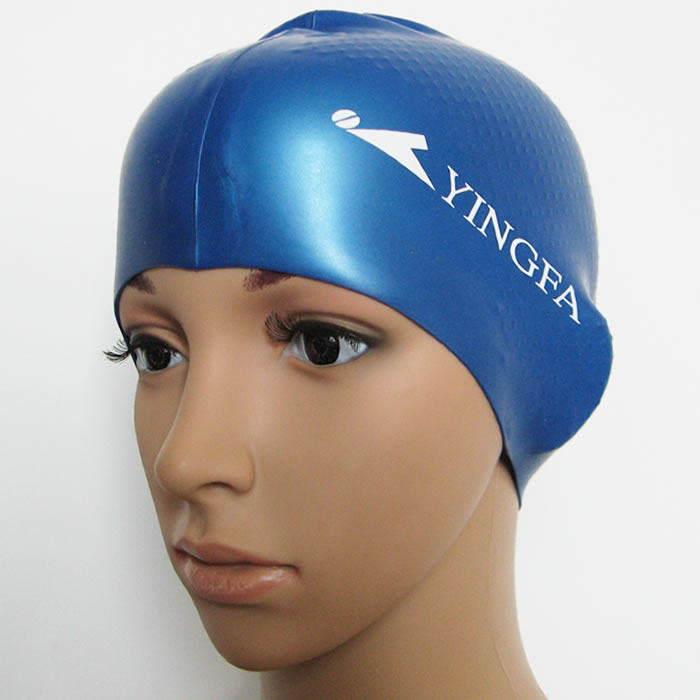  Yingfa British hair swimming cap male female long hair inner particles non-slip waterproof silicone swimming cap