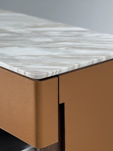 Шкаф для хранения из седельной кожи, итальянский буфет, современный светлый роскошный шкаф для хранения в спальне, шкаф с шестью ящиками, настенный входной шкаф