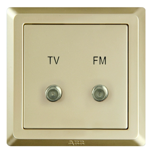 ABB Переключатель панели, Deyi Gearl Golden TV+FM FM-сайт AE312-PG