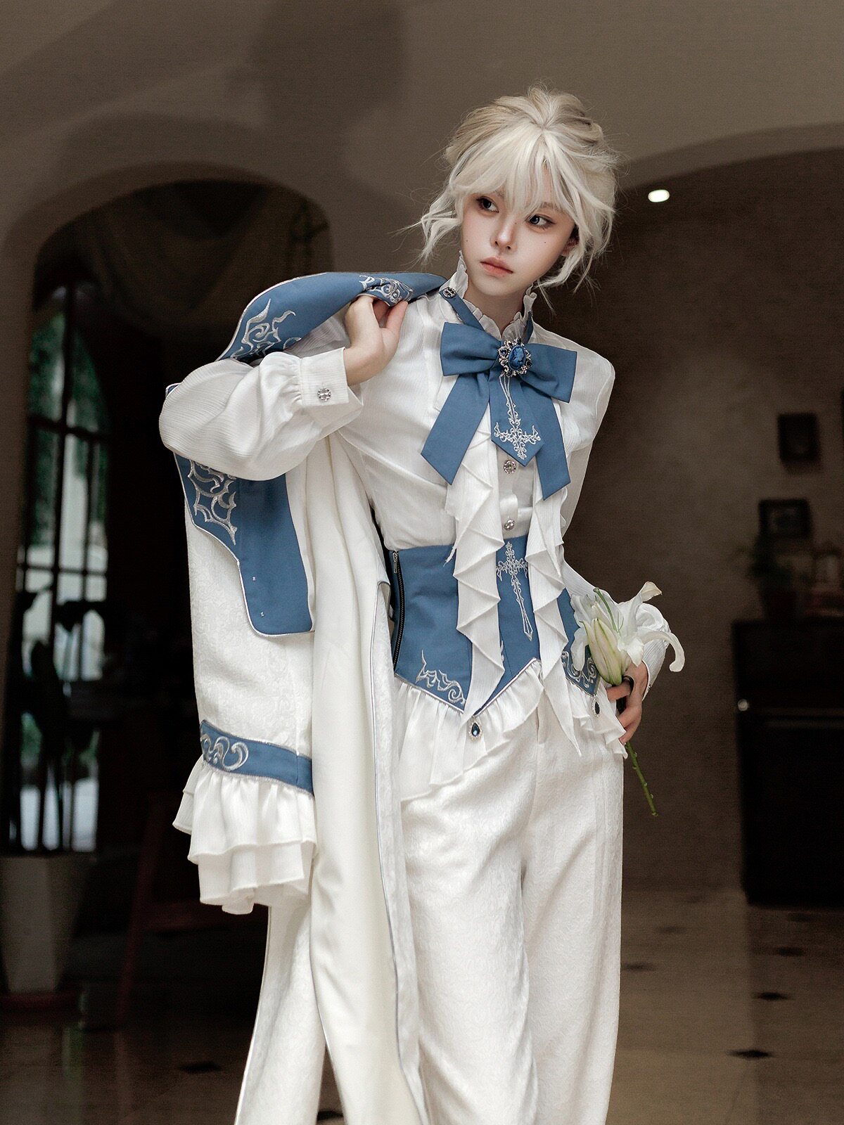 洛丽塔爱好者必备 原创月辉圣骑士王子装 cosplay神器 cosplay四件套-lolita洛丽塔-淘宝好物网