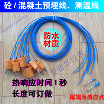 Building thermometer Concrete concrete embedded line temperature probe Temperature measurement wire Building thermometer