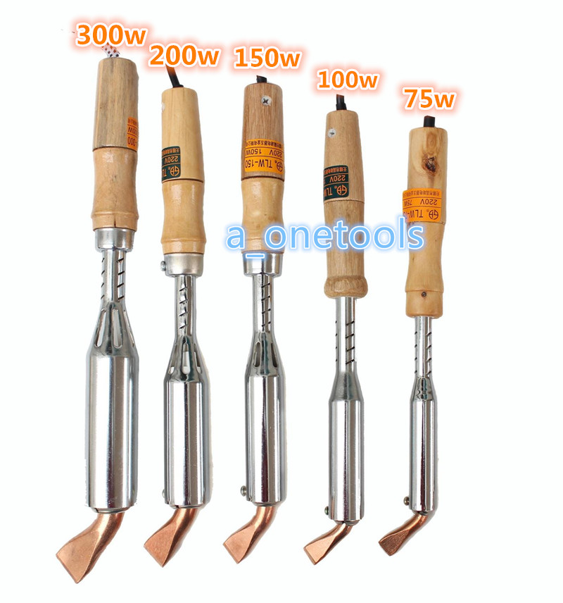 GEHU GEHU Lake wooden handle high-power electric soldering iron 75w100w150w200w300w copper ceramic Luotie iron