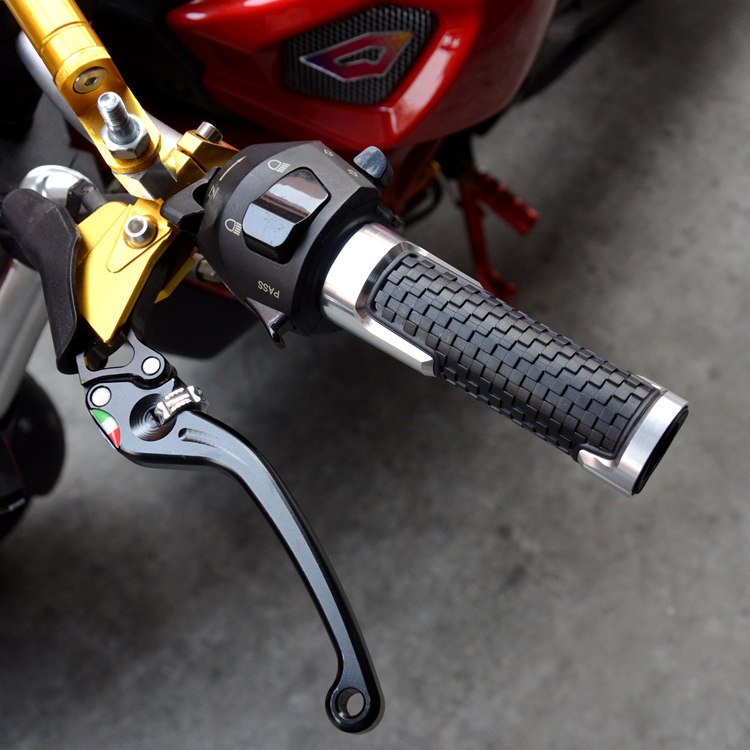 Motorcycle moped modified handle cover scooter aluminum alloy handle horizon modified handle rubber grip cover