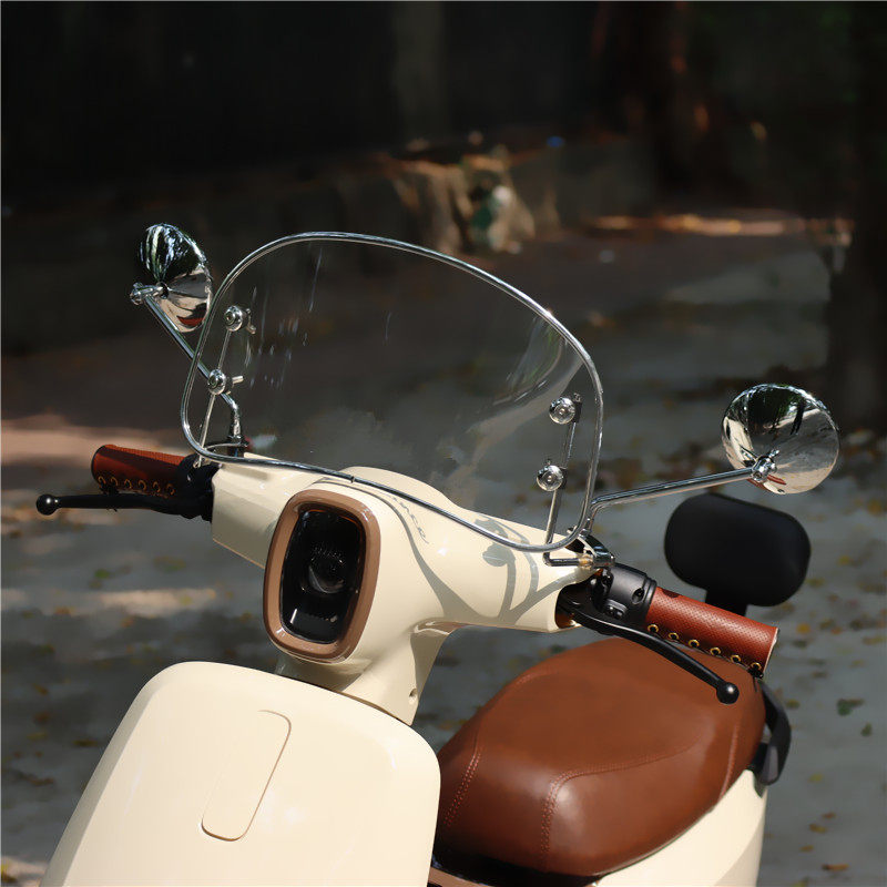 Suitable for Honda ns125la motorcycle modified rearview mirror calf yadiemma retro round reflector