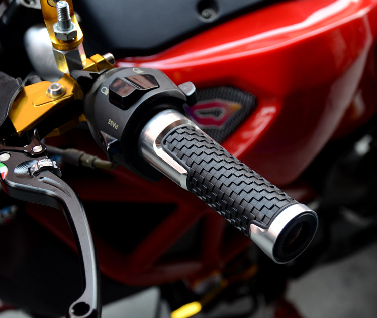 Motorcycle moped modified handle cover scooter aluminum alloy handle horizon modified handle rubber grip cover