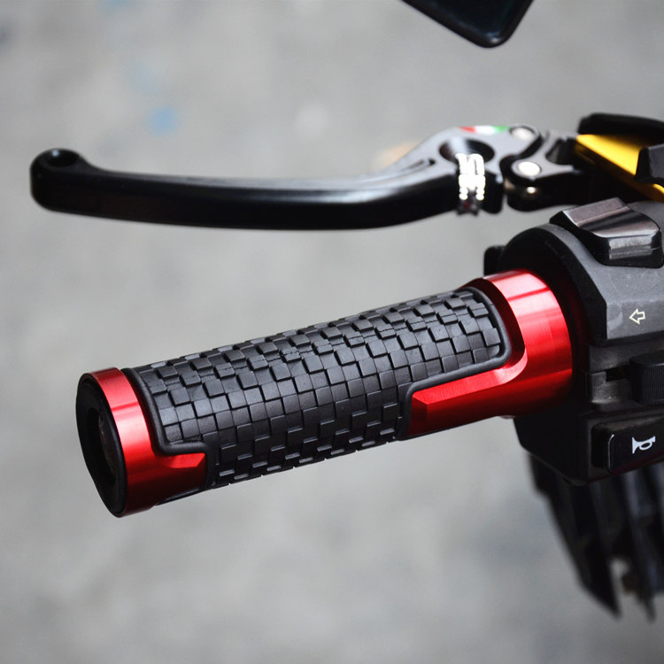 Motorcycle moped modified handle cover scooter aluminum alloy handle horizon modified handle rubber grip cover