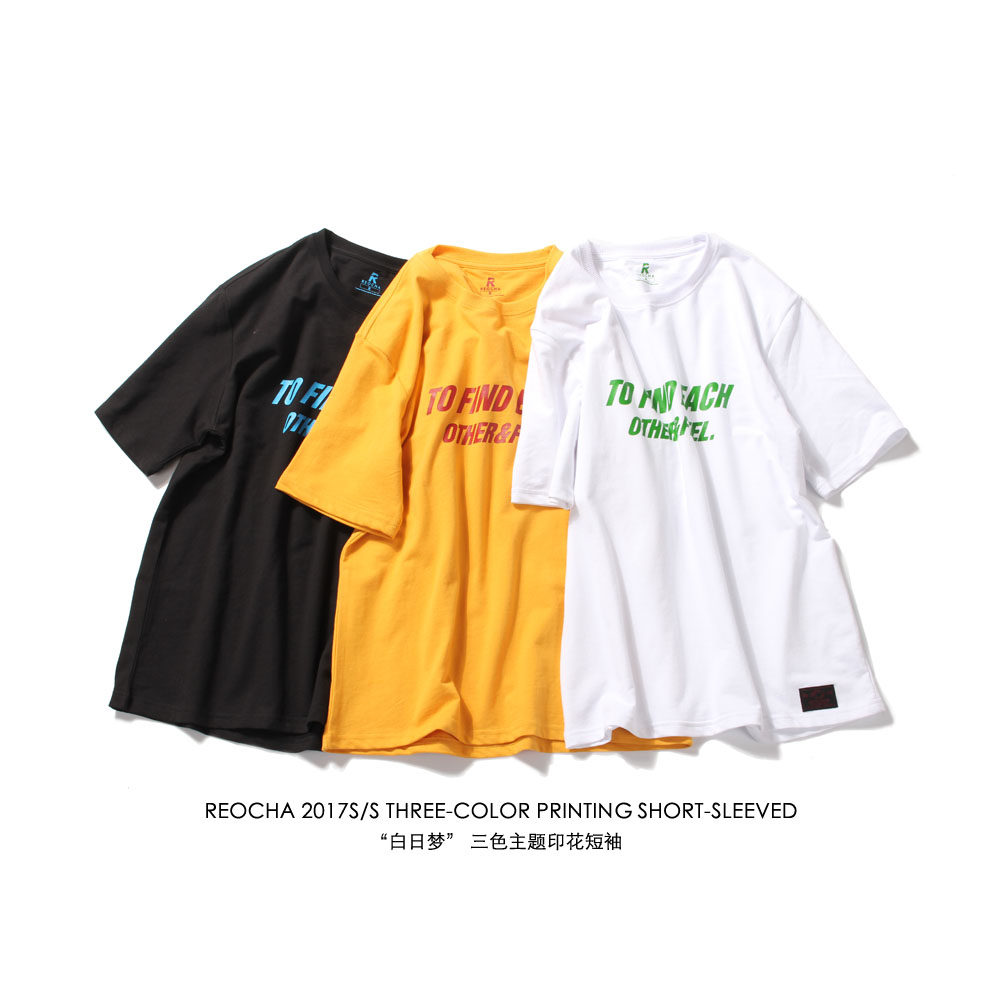 REOCHA 2017S/S  三色主题印花短袖