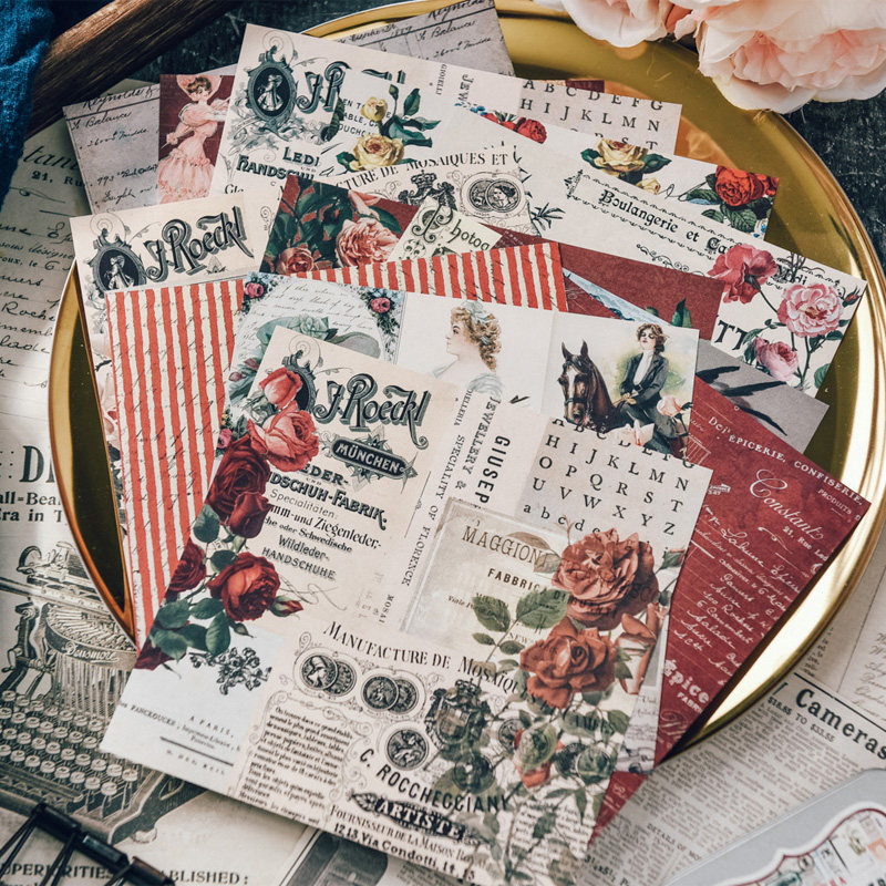 Judy's new single-sided printing pure original hand account background material paper 160G 12 sets 21047