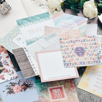  Judy handmade 10*10 CM single-sided material background paper small FRESH BLOSSOM SONG