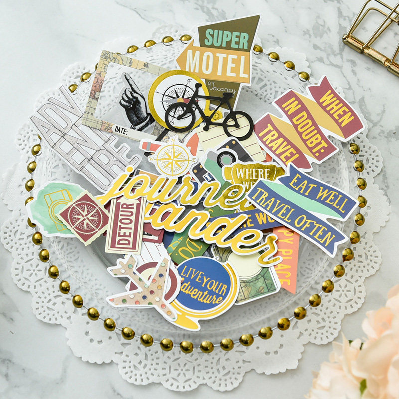 Judy hand pre-cut stickers hand ledger cut free of little fresher with backglue DIY handbill material travel