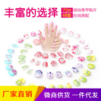 Legier little flower fairy childrens nail stickers for children Diamond crystal waterproof stickers for girls toy nail stickers