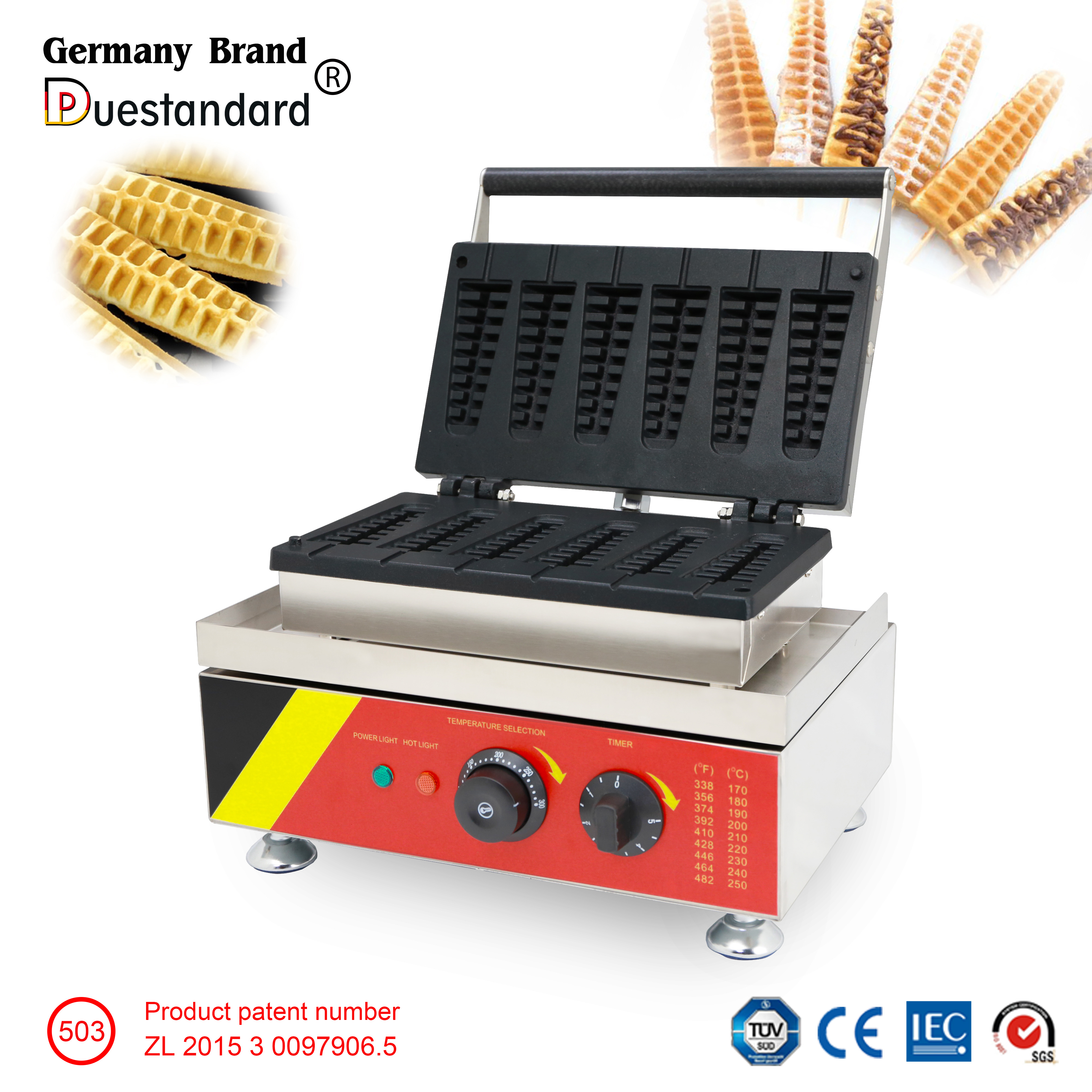 Electric Hot Fish Scale Cake Machine Pine Cake Machine Baking Cake Machine Waffle Stainless Steel 201 German Brand NP-503