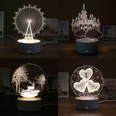 New Year gift creative desk lamp night light birthday gift girl best friend for boyfriend couple New Year's Day