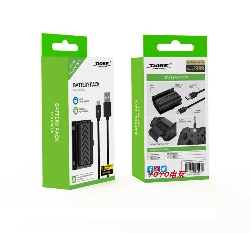 DOBE original XBOX Series S XSX handle rechargeable battery pack large capacity + charging belt indicator