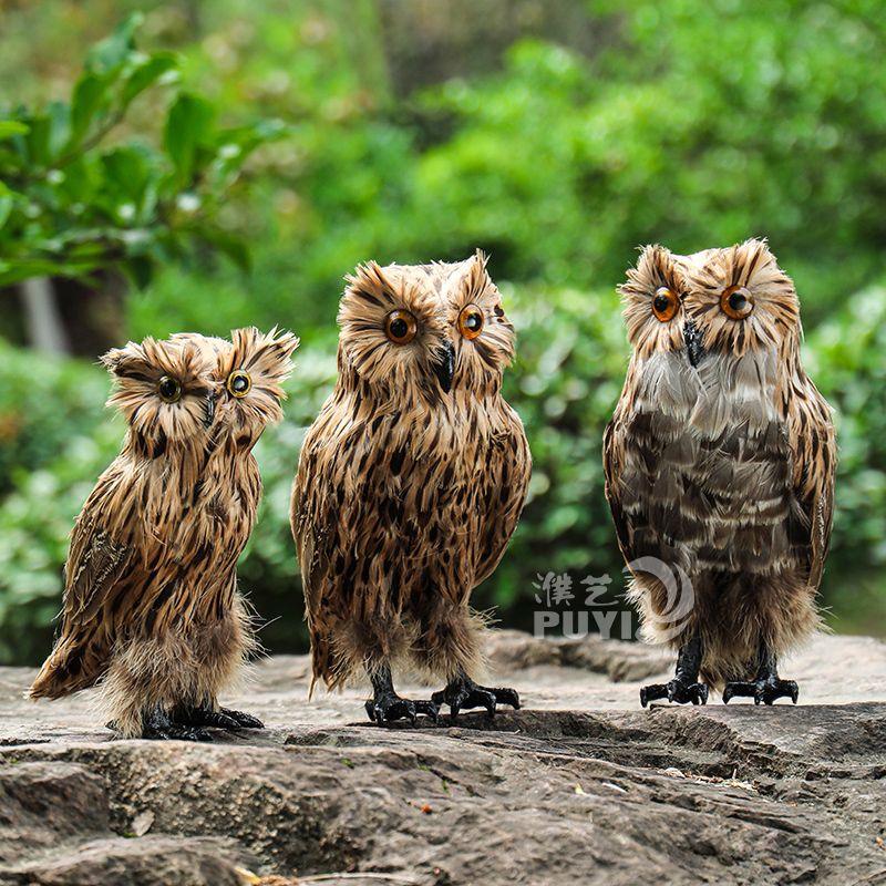 Puyi Artificial Feather Bird Owl Harry Potter Snow Owl Ornament Halloween Props Film and Television Crafts Model Puyi Artificial Feather Bird Owl Harry Potter Snow Owl Ornament Halloween Props Film and Television Crafts Model