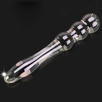 Crystal glass ice fire stick for men and women with vestibular anal plug to stimulate orgasm anal chrysanthemum masturbator sex supplies