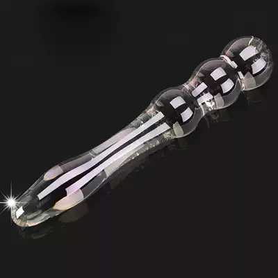 Crystal glass ice fire stick for men and women with vestibular anal plug to stimulate orgasm, anal chrysanthemum masturbator, sex supplies