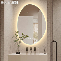 BOLEN Irregular bathroom mirror special-shaped smart mirror wall-mounted bathroom bathroom led vanity mirror