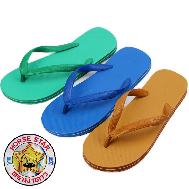 Thai Xingma Rubber Flip-Flops for Men and Women, Wenzhou Slippers, Beach Bathroom Casual Wear-Resistant Elephant Labor Protection Shoes for Summer