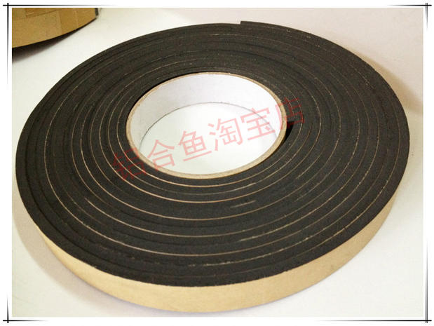 Sốc hấp thụ chống mòn dải niêm phong đen Băng keo xốp một mặt eva xốp dày 4mm * rộng 3CM * dài 5 mét - Băng keo băng keo chống rò rỉ nước